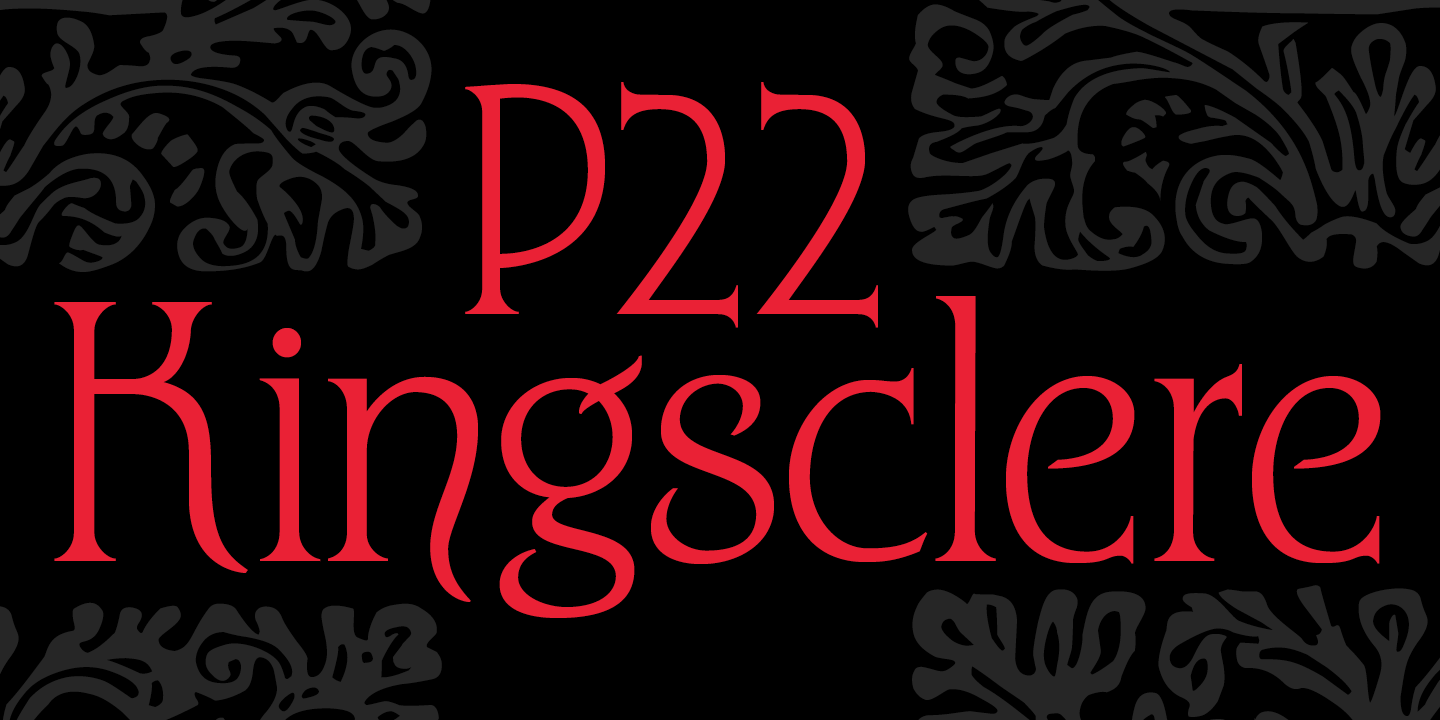 Przykład czcionki P22 Kingsclere